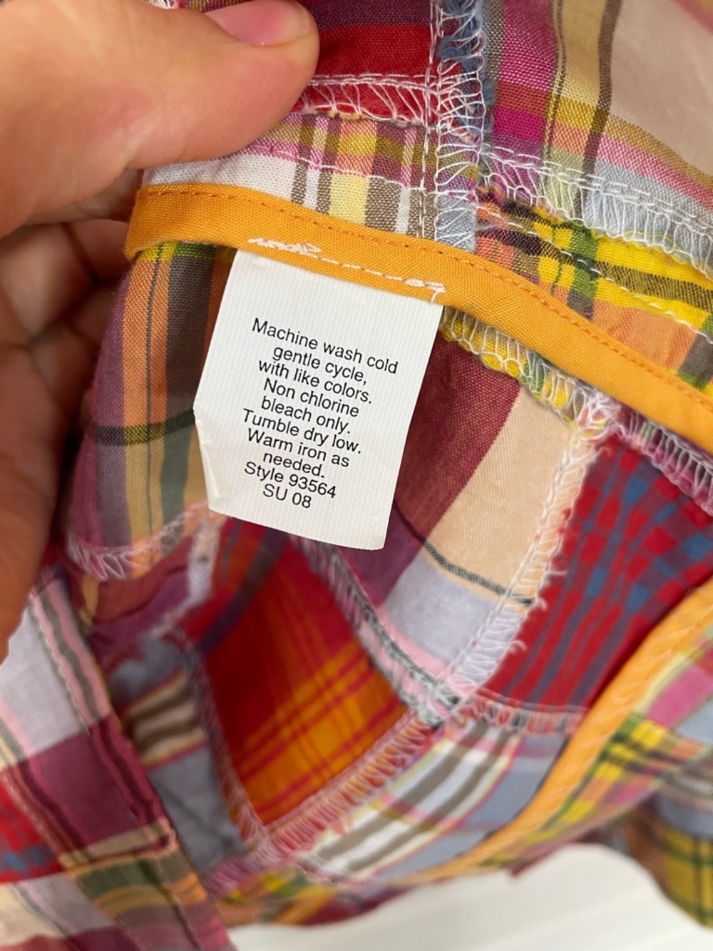 J.Crew Madras Multicolor Plaid Patch Jacket Blazer NEW Size 6 Cotton Preppy - Picture 7 of 7